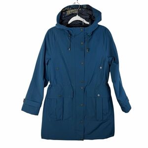 LIKE NEW!! Pendleton Bridgeport‎ Water Resistant Teal Hooded Utility Jacket Sz S
